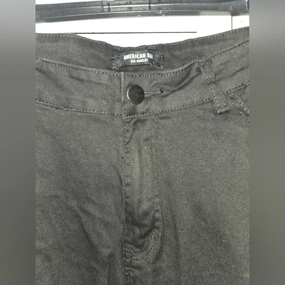 American Bazi Women's S Black High Waisted Cargo Pants - Picture 4 of 12